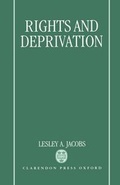 Cover: Rights and Deprivation - Clarendon Press