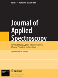 Abbildung von: Journal of Applied Spectroscopy - Springer