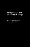 Cover: Policy Change & Discourse in Europe - Routledge