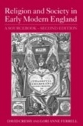 Cover: Religion and Society in Early Modern England - Routledge