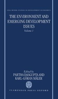 Enlarge image Cover: The Environment and Emerging Development Issues: Volume 1 - Clarendon Press