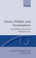 Cover: Choice, Welfare, and Development - Clarendon Press