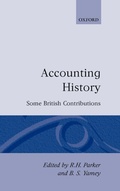 Cover: Accounting History - Oxford University Press
