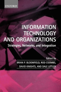 Enlarge image Cover: Information Technology and Organizations - Oxford University Press