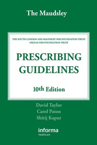 Enlarge image Cover: The Maudsley Prescribing Guidelines - CRC Press