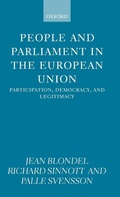 Cover: People and Parliament in the European Union - Oxford University Press