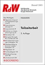 Cover: Teilzeitarbeit - Boorberg