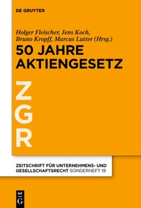 Abbildung von: 50 Jahre Aktiengesetz - De Gruyter