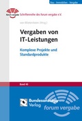 Cover: Vergaben von IT-Leistungen - Reguvis Fachmedien