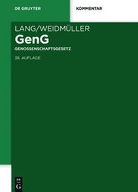 Abbildung von: Genossenschaftsgesetz - De Gruyter