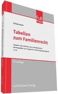 Cover: Tabellen zum Familienrecht - TzFamR - Luchterhand