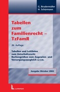 Cover: Tabellen zum Familienrecht - Luchterhand