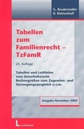 Cover: Tabellen zum Familienrecht - Luchterhand