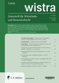 Cover: wistra - C.F. M&uuml;ller