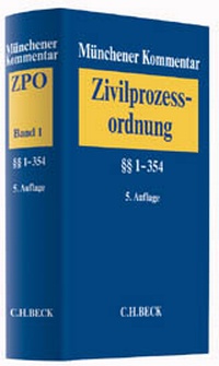 Abbildung von: Münchener Kommentar zur Zivilprozessordnung: ZPO - C.H.BECK