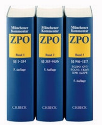 Abbildung von: Münchener Kommentar zur Zivilprozessordnung: ZPO - C.H.BECK