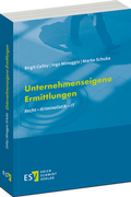 Cover: Unternehmenseigene Ermittlungen - Erich Schmidt Verlag