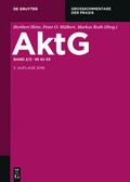 Abbildung von: Aktiengesetz: AktG - Band 2/2 - De Gruyter