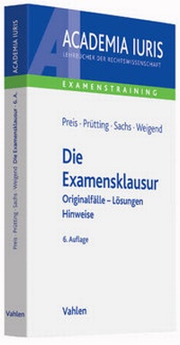 Enlarge image Cover: Die Examensklausur - Vahlen