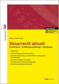 Abbildung von: Steuerrecht aktuell 3/2013 - NWB