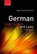 Cover: German Legal System and Laws - Oxford University Press