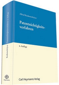 Abbildung von: Patentnichtigkeitsverfahren - Carl Heymanns Verlag