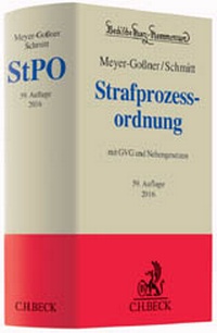 Enlarge image Cover: Strafprozessordnung: StPO - C.H.BECK