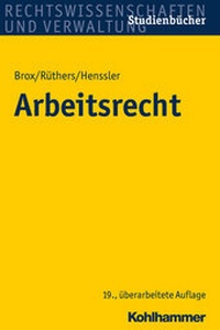 Abbildung von: Arbeitsrecht - Kohlhammer