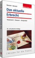 Cover: Das aktuelle Erbrecht - Walhalla