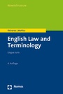 Cover: English Law and Terminology - Nomos