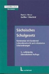 Abbildung von: Sächsisches Schulgesetz - Luchterhand
