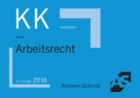 Abbildung von: Karteikarten Arbeitsrecht - Alpmann Schmidt
