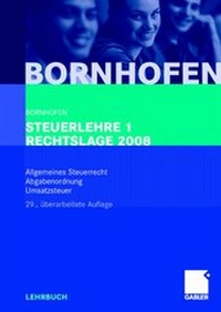 Abbildung von: Steuerlehre 1 Rechtslage 2008 - Betriebswirtschaftlicher Verlag Gabler