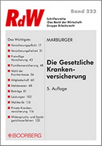 Abbildung von: Die Gesetzliche Krankenversicherung - Boorberg