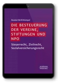 Abbildung von: Die Besteuerung der Vereine, Stiftungen und NPO - Online - Schäffer-Poeschel