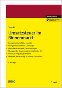 Abbildung von: Umsatzsteuer im Binnenmarkt - NWB