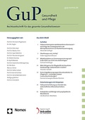 Cover: GuP - Gesundheit und Pflege - Nomos
