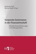 Cover: Corporate Governance in der Finanzwirtschaft - Erich Schmidt Verlag
