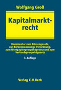 Enlarge image Cover: Kapitalmarktrecht - C.H.BECK