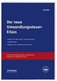 Abbildung von: Der neue Umwandlungssteuer-Erlass - Stollfuß