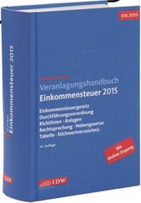 Abbildung von: Veranlagungshandbuch Einkommensteuer 2015 - IDW
