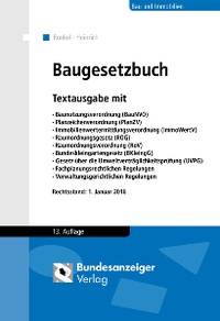 Abbildung von: Baugesetzbuch - Reguvis Fachmedien
