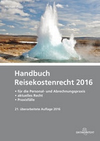 Abbildung von: Handbuch Reisekostenrecht 2016 - Datakontext