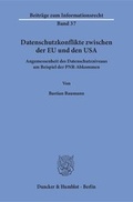 Cover: Datenschutzkonflikte zwischen der EU und den USA - Duncker & Humblot