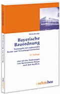 Cover: Bayerische Bauordnung - Rehm