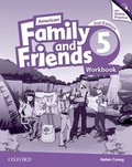 Cover: American Family and Friends: Level Five: Workbook with Online Practice - Oxford University Press