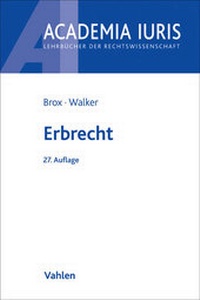 Abbildung von: Erbrecht - Vahlen