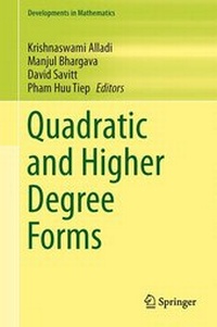 Enlarge image Cover: Quadratic and Higher Degree Forms - Springer