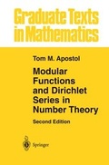 Cover: Modular Functions and Dirichlet Series in Number Theory - Springer