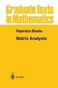 Cover: Matrix Analysis - Springer